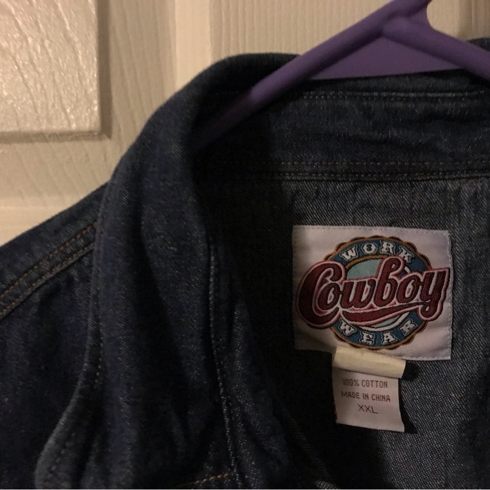 Work Cowboy Wear Denium Shirt - Picture 6 of 7
